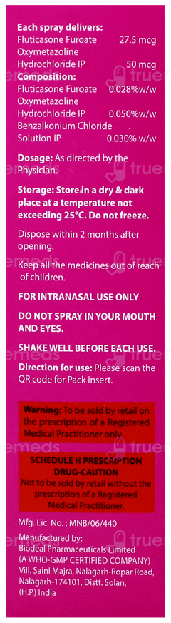 Fluticatone Oxy Nasal Spray 7Gm